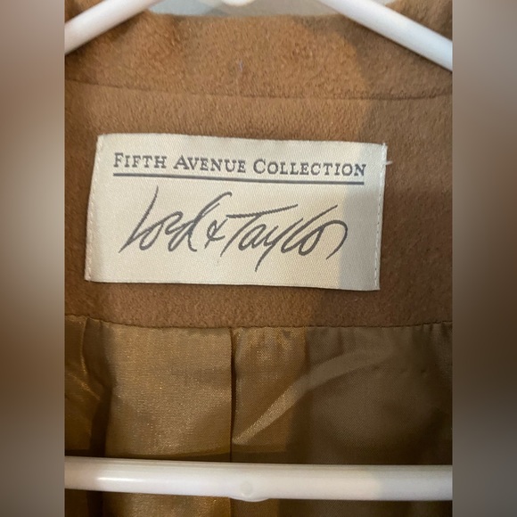 Lord and Taylor, fifth Avenue collection, tan blazer wool blend size 12 - Picture 3 of 7